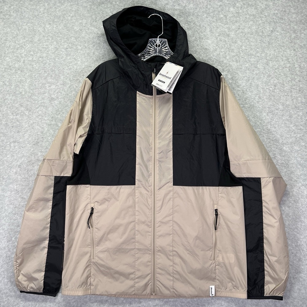 Smartwool Jiberish Jacket Mens Medium Merino Sport Ultra Hooded Windbreaker
